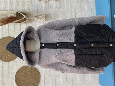 KAPİTONE DETAYLI TEDDY CEKET