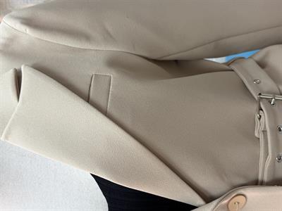 Kemerli Astarlı Double Kalın Kumaş Blazer Ceket 