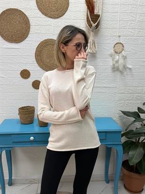 MASSİ MODEL İNCE MERSERİZE TRİKO EKRU