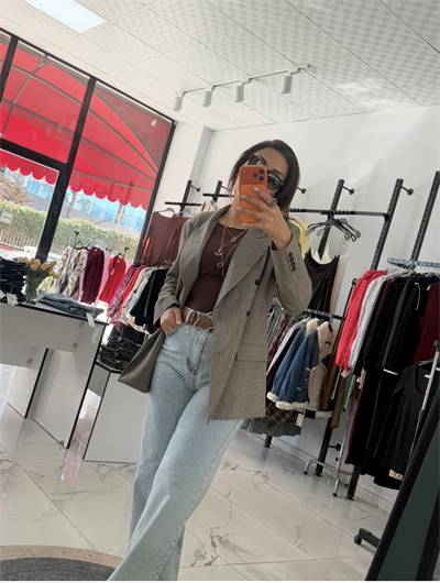 Orijinal Model  Premium Ekoseli Ceket