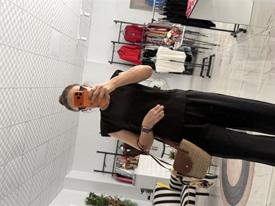 SIFIR KOL VATKALI BASİC TSHİRT SİYAH