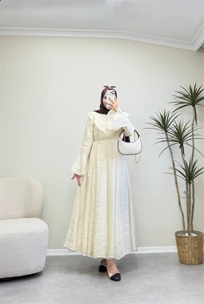 3605 - Celin Elbise - Soft Sarı