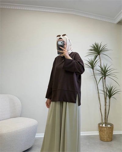 4121 - Oysh Sweat - Kahverengi