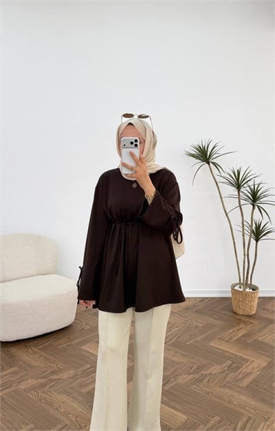 4183 - Yasmin Oysh Sweat - Kahverengi