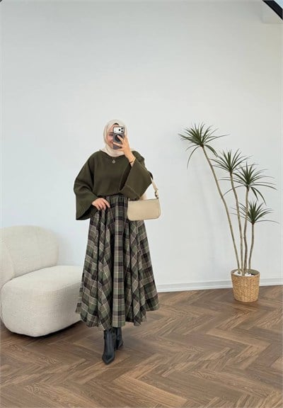 4220 - Ekose Etek - Yeşil