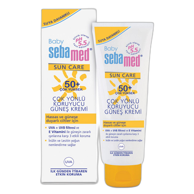 SEBAMED BABY SUN CREAM 50+ GUNES KREMI 75 ml tüpBebek Güneş ÜrünleriOMEGA PHARMA1MST-7876SEBAMED BABY SUN CREAM 50+ GUNES KREMI 75 ml tüp