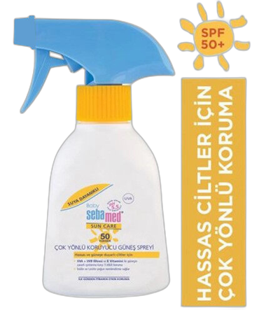 SEBAMED BABY SUN SPRAY 50 GUNES SPREYI 200 ml şişeBebek Güneş ÜrünleriOMEGA PHARMA1MST-7874SEBAMED BABY SUN SPRAY 50 GUNES SPREYI 200 ml şişe