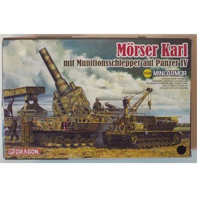 Dragon 14135 1/144 Ölçek, Mörser Karl ve Panzer IV Mühimmat Taşıyıcı, Plastik Model Kiti