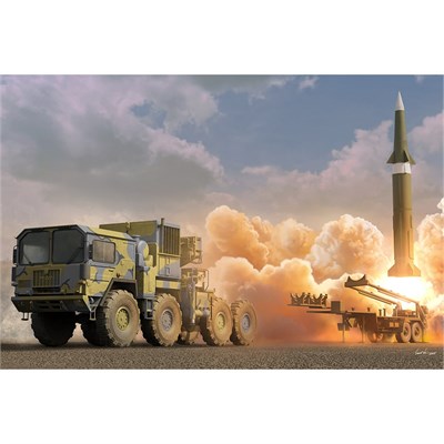 I Love Kit 63527 1/35 Ölçek, M1001 Füze Savunma Sistemi ve M790 Fırlatma Römorku, Plastik Model Kiti