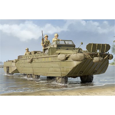 I Love Kit 63539 1/35 Ölçek, GMC DUKW-353 Amfibi Araç ve WTCT-6 Römork, Plastik Model Kiti