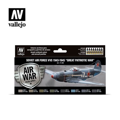 Vallejo 71198 16x18 ml. 1943  To 1945 Great Patriotic War , Model Air Serisi Model Boyası Seti