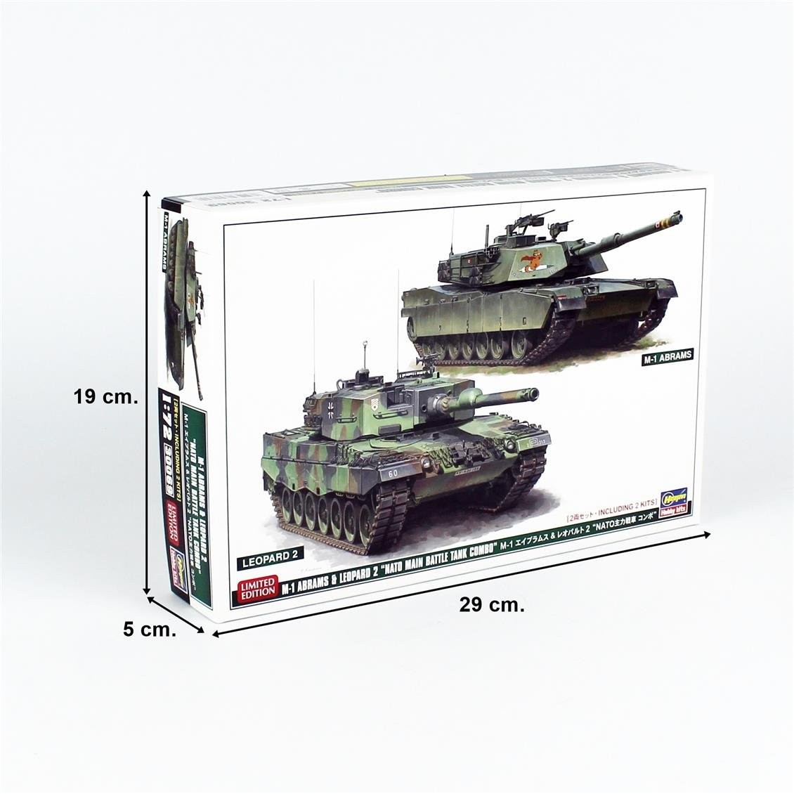 Hasegawa 30069 1/72 Ölçek, M-1 Abrams ve Leopard 2 NATO Ana Muharebe ...