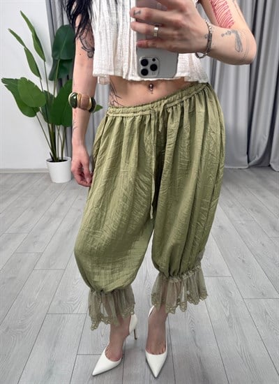 Adele Pantolon Yeşil
