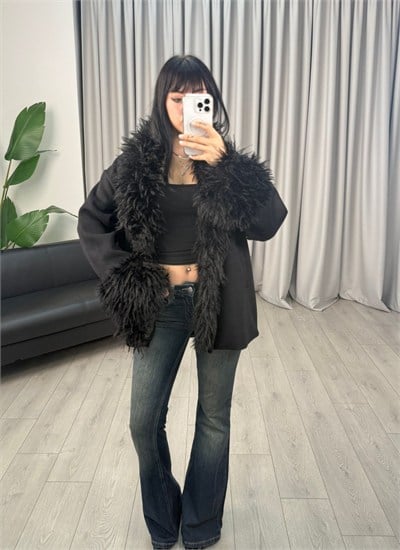 Black Quenn Ceket Siyah