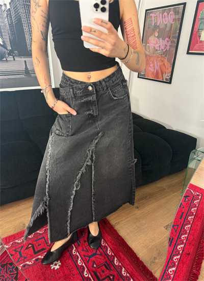 Velinda Etek Siyah