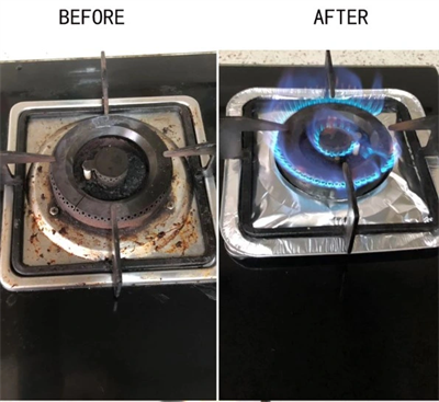 10 Adet Alüminyum Ocak Koruyucu Folyo