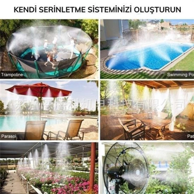 10 Metre Kendin Yap Açık Alan Serinletme ve Nemlendirme Sistemi