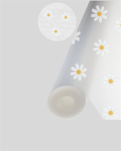 10 Metre Papatya Desenli Dolap İçi Kaymaz Koruyucu Mat