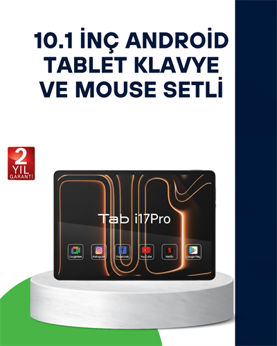 10.1 İnç Android Tablet Klavye ve Mouse Setli 5G Destekli