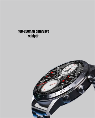 100mAh Şarjlı Akıllı Saat – Mesaj Bildirimi, Müzik Kontrolü ve Ergonomik Tasarım