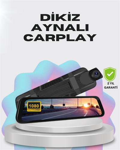 1080P Çift Kameralı Dokunmatik Dikiz Aynası G Sensörlü