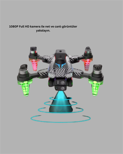 1080P Kameralı Drone Katlanabilir Tasarım Kolay Kullanım
