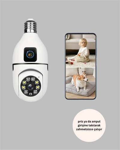 1080P WiFi Ampul Kamerası
