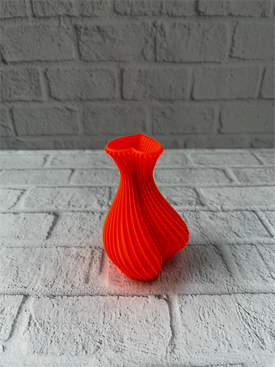 11 cm Turuncu Kalp Formlu Mini Vazo Estetik Dekoratif Obje