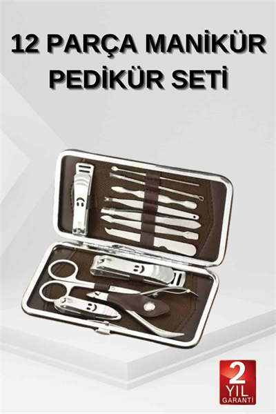 12 Parça El Ayak Temizleme Pense Kir Temizleme Aparatı Kaş Cımbızı