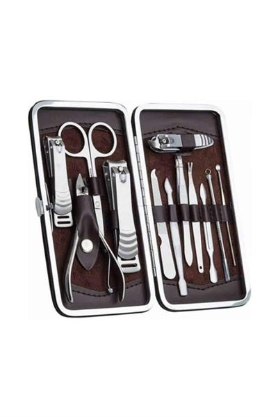 12 Parça El Ayak Temizleme Pense Kir Temizleme Aparatı Kaş Cımbızı