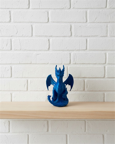12 cm Mavi Ejderha Figürü Koleksiyonluk Dekoratif Biblo