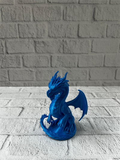 12 cm Mavi Ejderha Figürü Koleksiyonluk Dekoratif Biblo