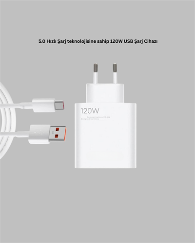 120 Watt Turbo Şarj Cihazı Xiaomi Redmi Note 10 11 12 Uyumlu