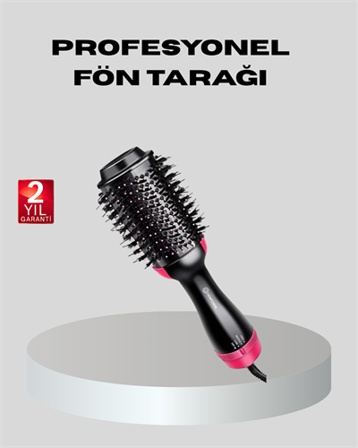 1200W Fön Tarağı – 3 Isı Ayarı, Negatif İyonlu, Hızlı ve Pürüzsüz Sonuç