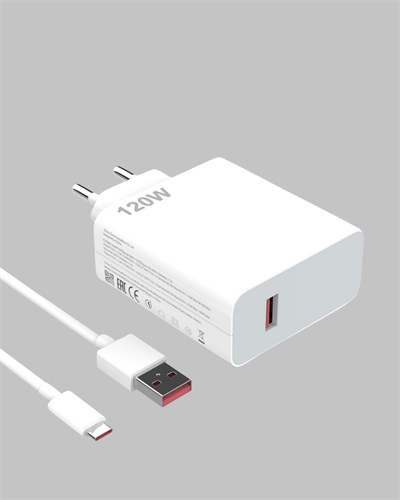 120W Hızlı Şarj Başlığı Ultra Güçlü Type-C Adaptör Kablo Dahil
