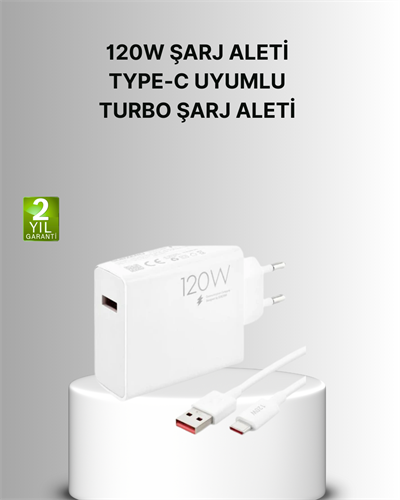 120W Mi Turbo Akıllı Tanıma Çipli Hızlı Şarj Cihazı Taşınabilir ve Dayanıklı