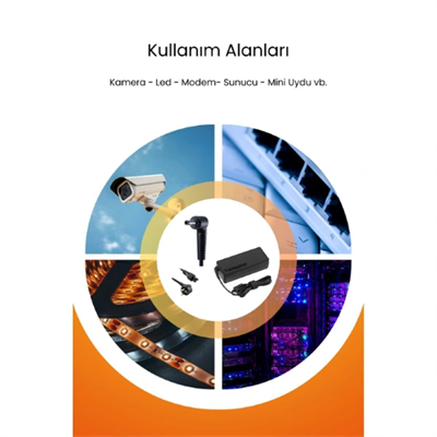 12V 5A 5.5 * 2.5mm 60W Led ve Modem Adaptörü