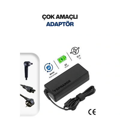 12V 5A 5.5 * 2.5mm 60W Led ve Modem Adaptörü