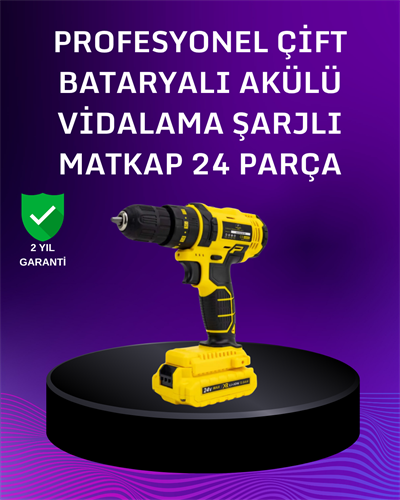 12V Akülü Matkap | 20-30 Nm Tork, Çift Hız Ayarı ve LED Işık