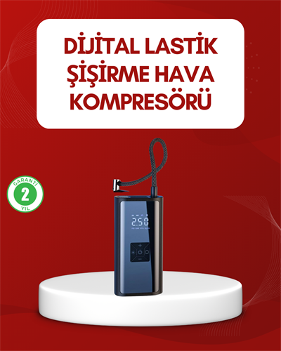 12V Uyumlu Çok İşlevli Akıllı Araç Lastik Pompası