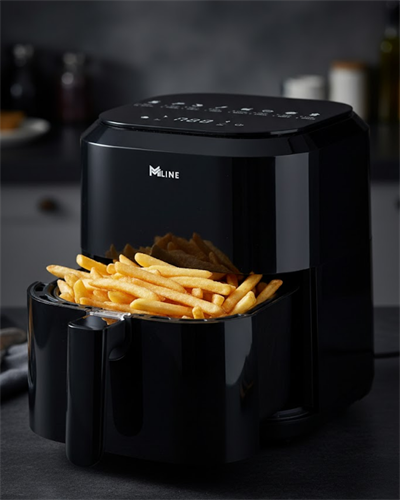 1360W Güçlü 4 Litre Kapasiteli Dokunmatik Cam Hazneli Airfryer