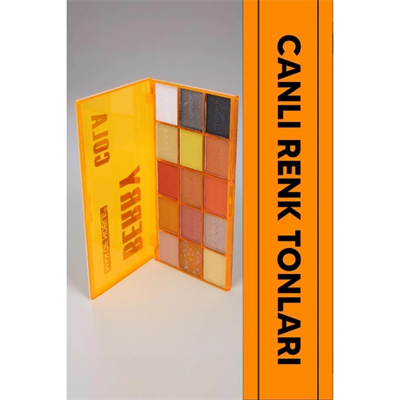 15 Renkli Sedefli Mat Far Paleti - 2li Set