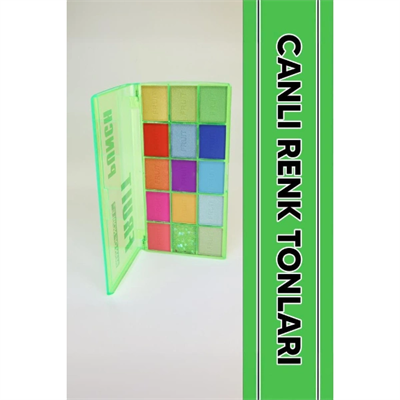 15 Renkli Sedefli Mat Far Paleti - 2li Set