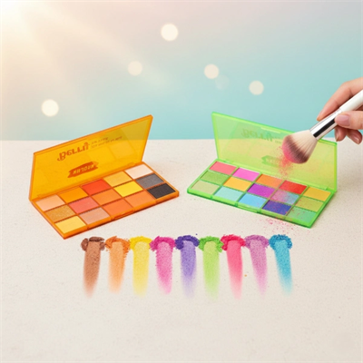 15 Renkli Sedefli Mat Far Paleti - 2li Set