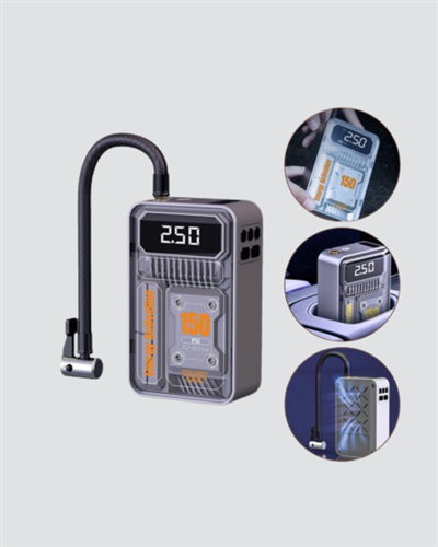 150 PSI Kablosuz Şarjlı Hava Pompası – LED Ekranlı ve Otomatik Kapanma Özellikli