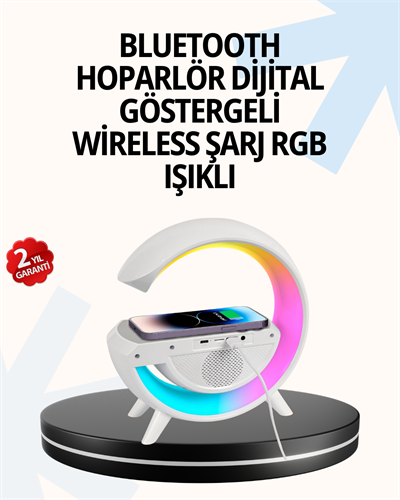 15W Hızlı Şarj Destekli LED Atmosfer Işığı ve Alarm Fonksiyonlu Lamba