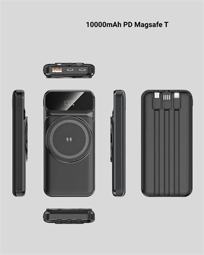 15W Kablosuz Hızlı Şarjlı 10000 mAh Powerbank – Taşınabilir, LED Göstergeli