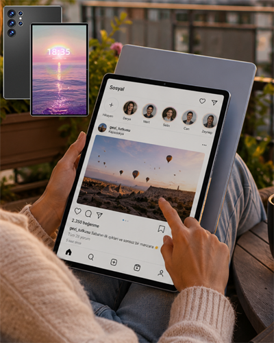 16GB RAM 1TB Tablet PC Klavyeli Kılıflı Kalemli Tablet Seti