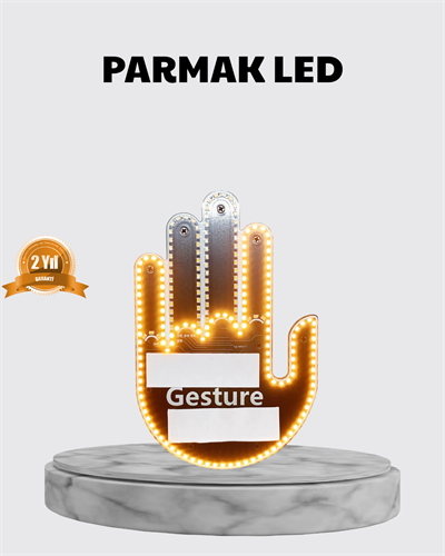 176 LED’li Amber Trafik Uyumlu Sinyal Işığı – El Hareketiyle Kontrol