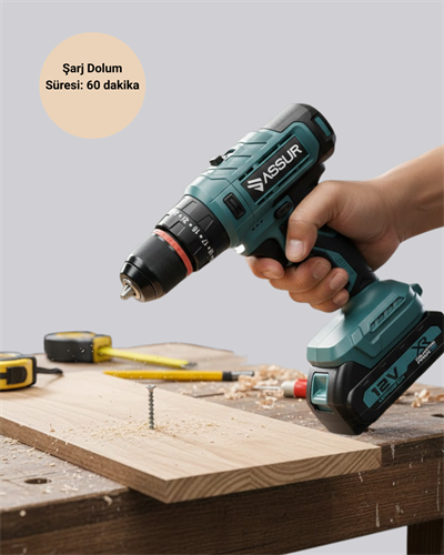 18 Parça Dijital Matkap Seti Çift Bataryalı